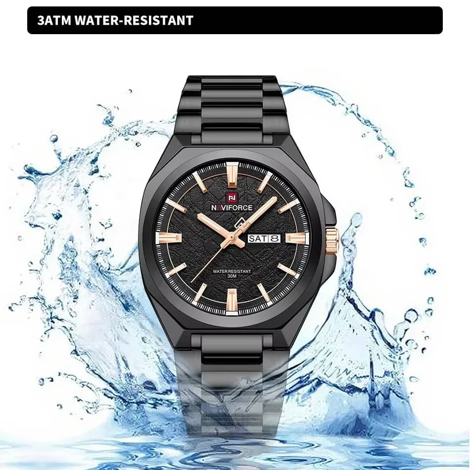 Naviforce NF9273 Executive Watch – Black view 3