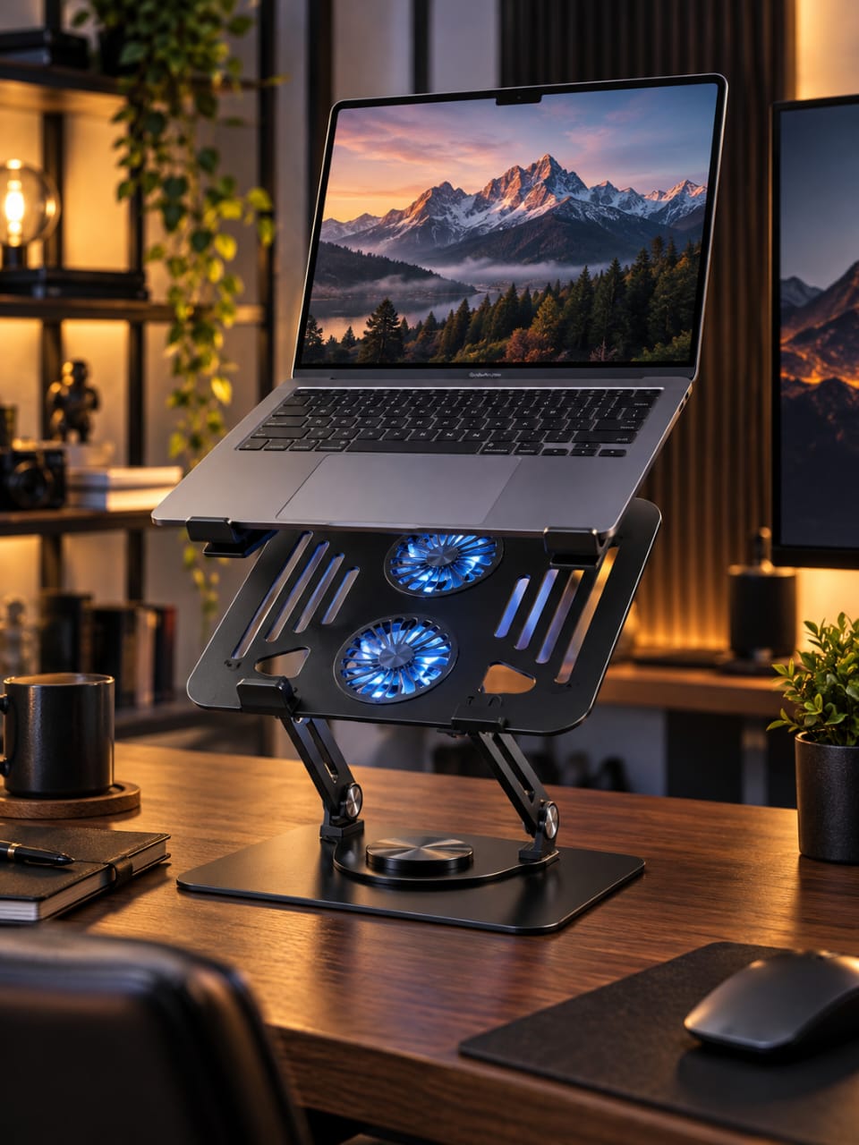 Apex Pro 360° Rotating Aluminum Laptop Cooling Stand