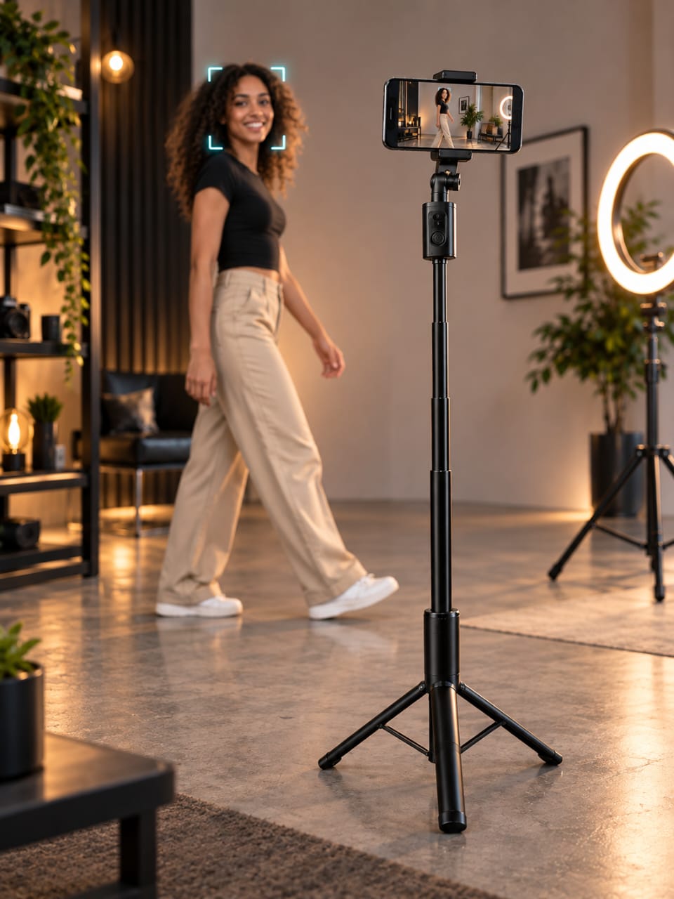 Apex Orbit F01 1.92M AI Tracking Selfie Stick Tripod — view 2