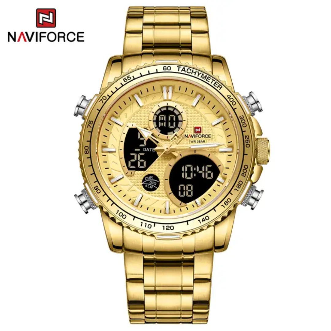 Naviforce NF9182 Torpedo Watch – Gold