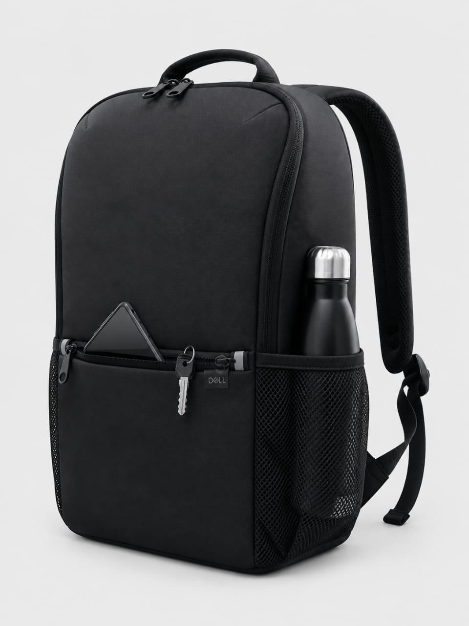Minimalist Black Tech Backpack — view 3