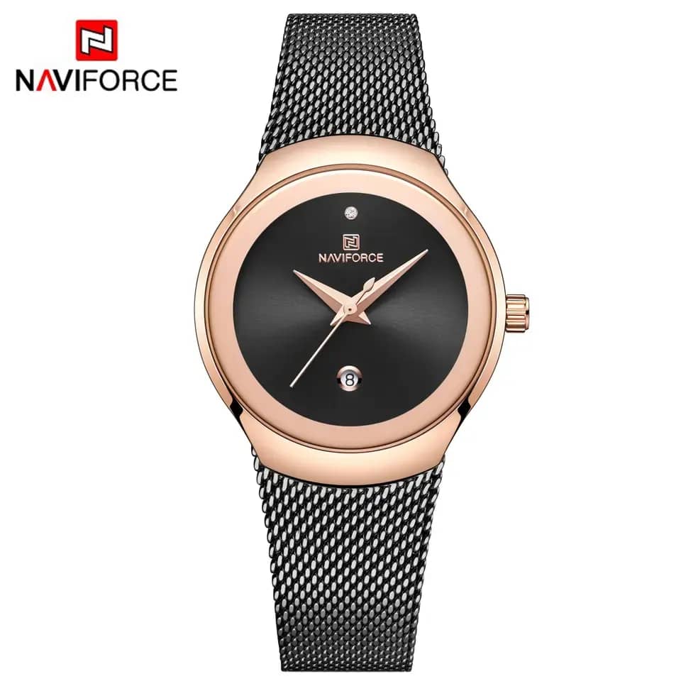 Naviforce NF5004 Nebula Classic — Rose Gold Black